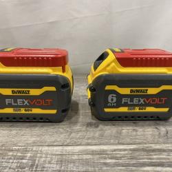 AS-IS DEWALT FLEXVOLT 20V/60V MAX Lithium-Ion 6.0Ah Battery Pack (2 Pack)