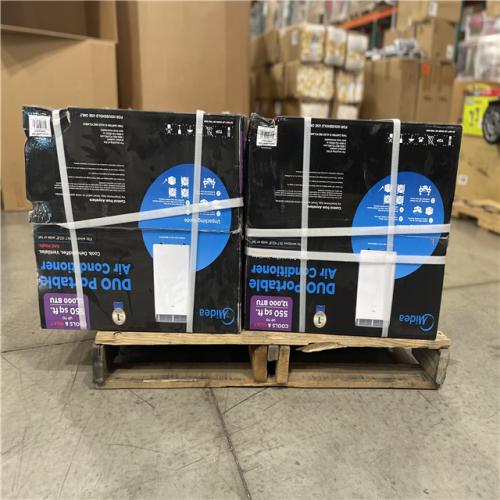 DALLAS LOCATION- MIDEA12 000 BTU DUO Smart Portable Inverter AC PALLET (2 UNITS)