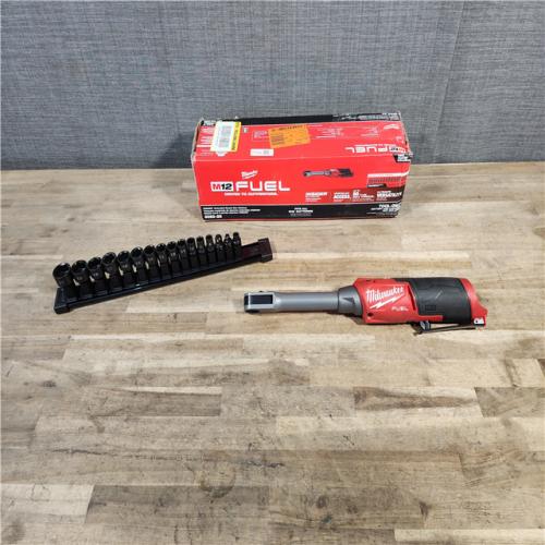 HOUSTON LOCATION - AS-IS Milwaukee M12 FUEL INSIDER Extended Reach Box Ratchet (TOOL ONLY)