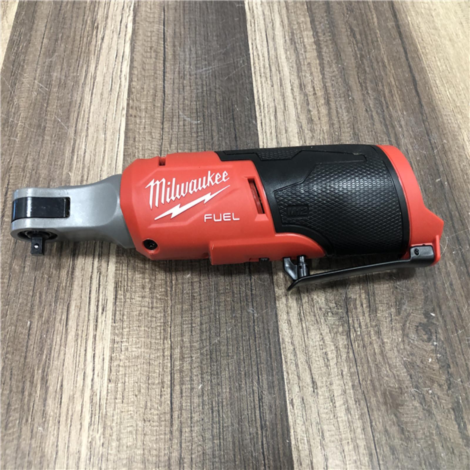 AS-IS Milwaukee FUEL 12V Lithium-Ion Brushless Cordless High Speed 1/4 in. Ratchet (Tool-Only)