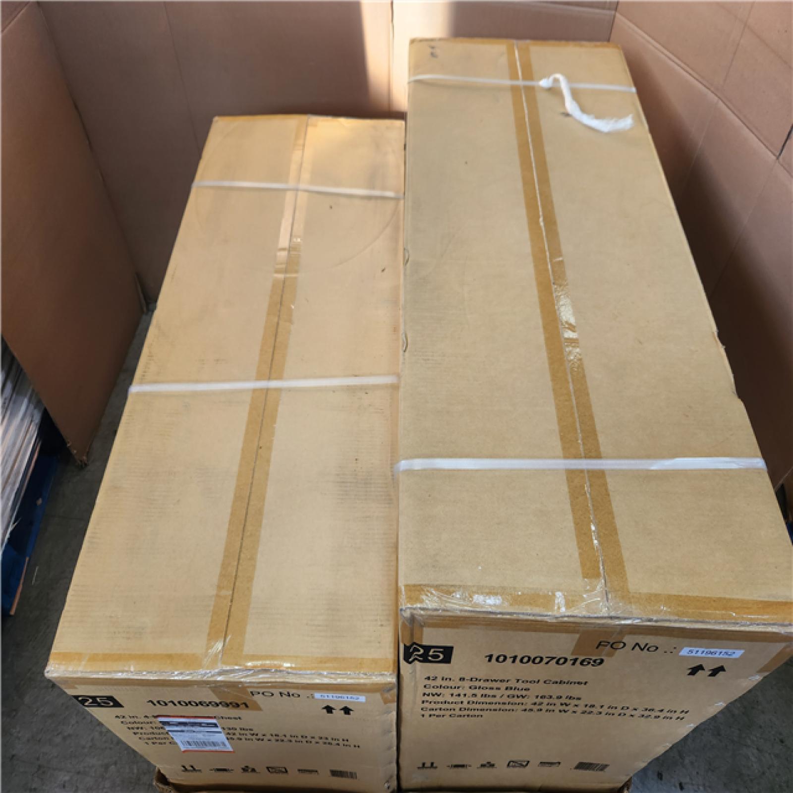 Phoenix NEW Husky Standard Duty 42 in. x 18 in. D 12-Drawer Blue Rolling Tool Chest Combo (SEALED)