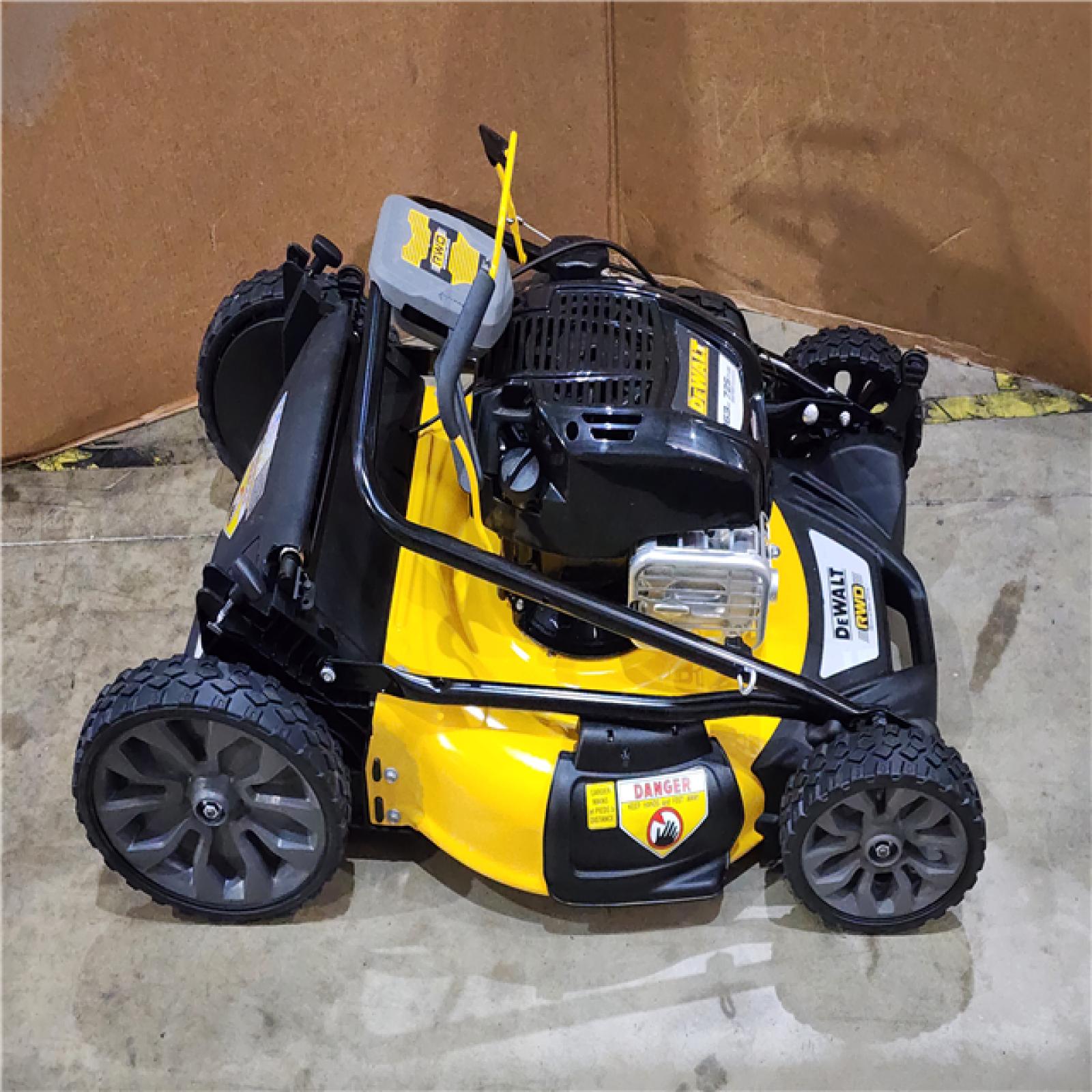 HOUSTON LOCATION - AS-IS DEWALT 21 in. 163cc Briggs and Stratton 725Exi Engine Rear Wheel Drive 3-in-1 Gas Self Propelled Walk Behind Lawn Mower