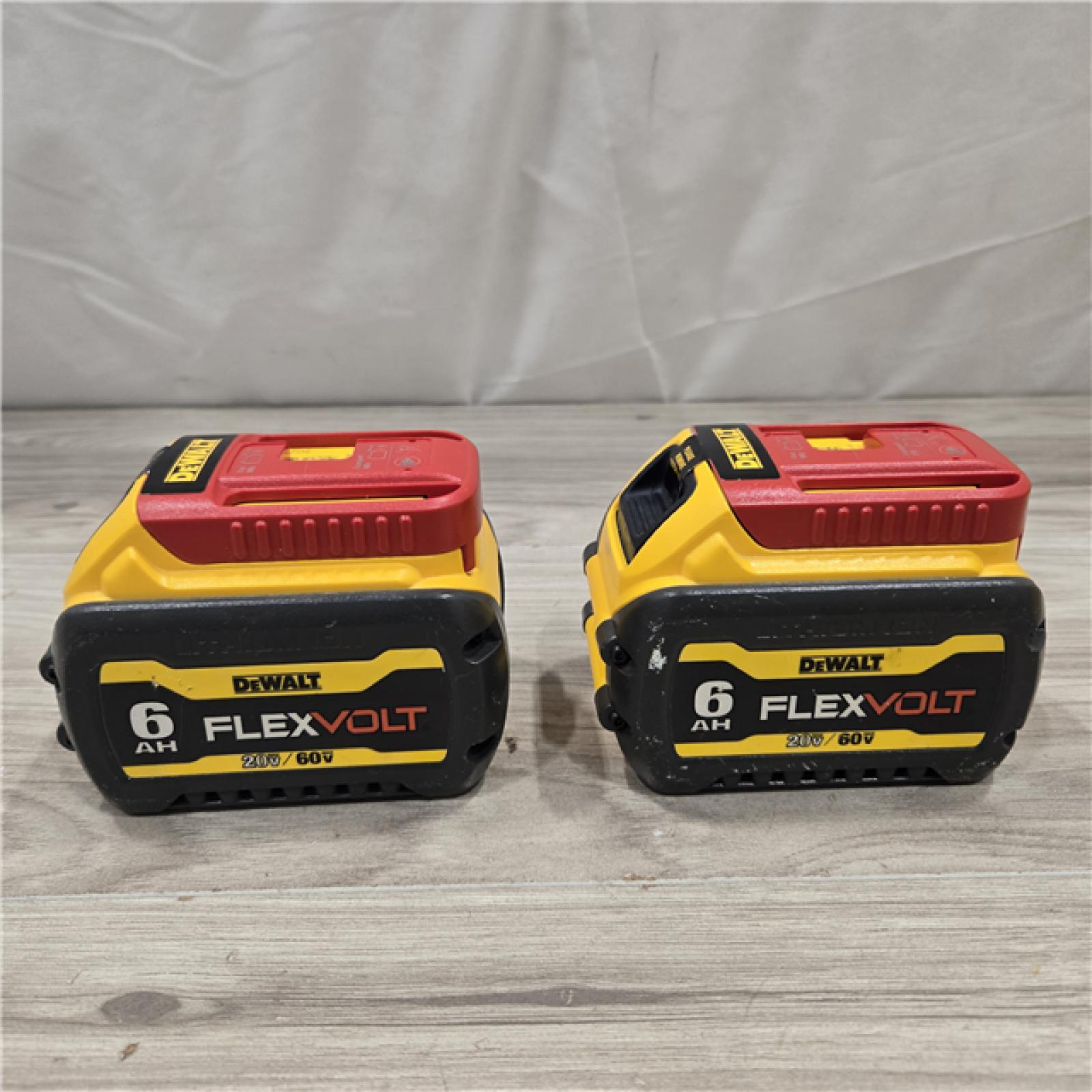 AS-IS DEWALT FLEXVOLT 20-Volt/60-Volt MAX Lithium-Ion 6.0Ah Battery Pack (2-Pack)