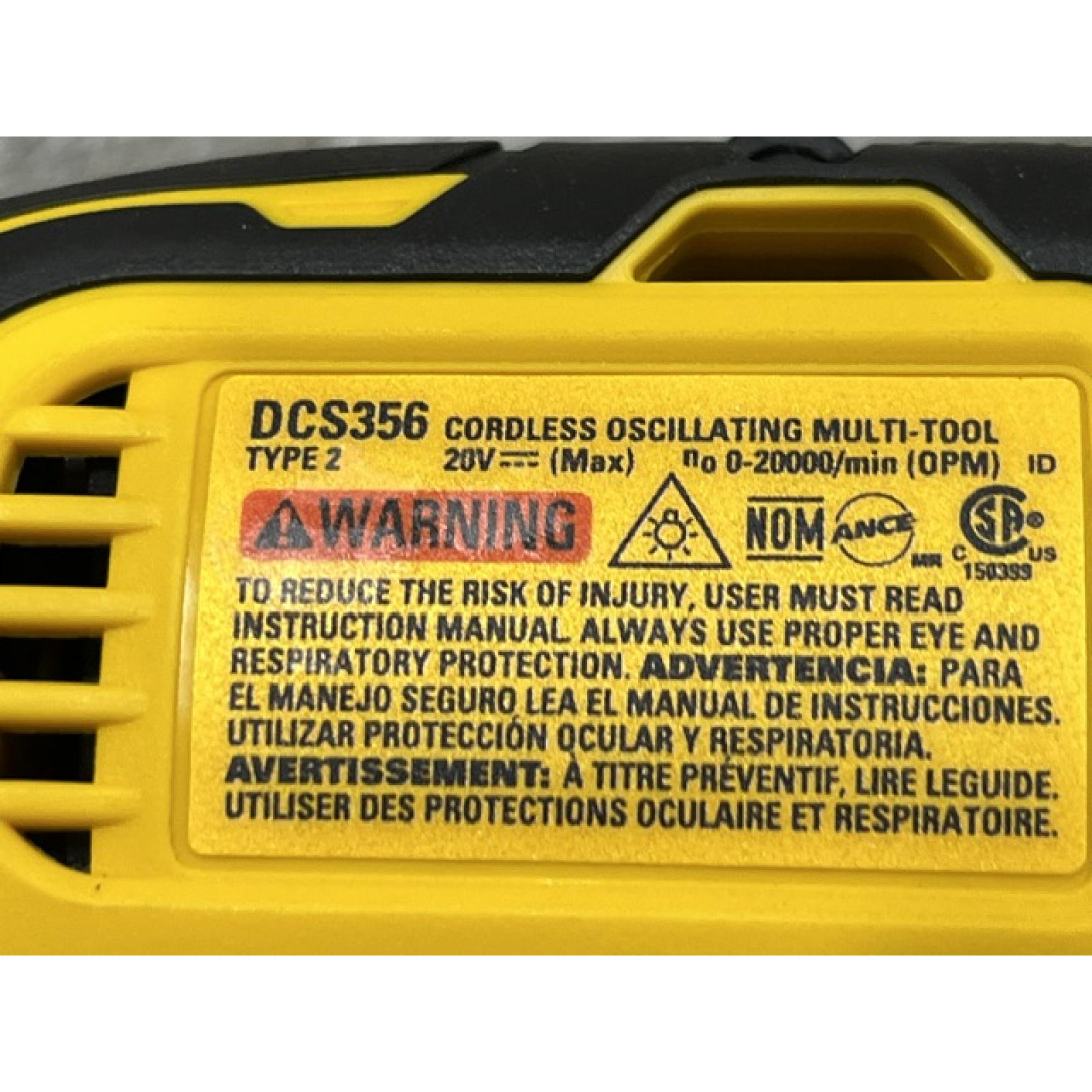 AS-IS DEWALT 20V MAX XR Cordless Brushless 3-Speed Oscillating Multi Tool (Tool Only)