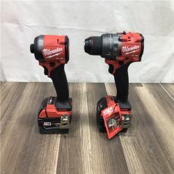 AS-IS Milwaukee  FUEL 18V Lithium-Ion Brushless Cordless Hammer Drill and Impact Driver Combo Kit