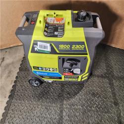 HOUSTON LOCATION - AS-IS RYOBI 2,300-Watt Recoil Start Bluetooth Super Quiet Gasoline Powered Digital Inverter Generator with CO Shutdown Sensor