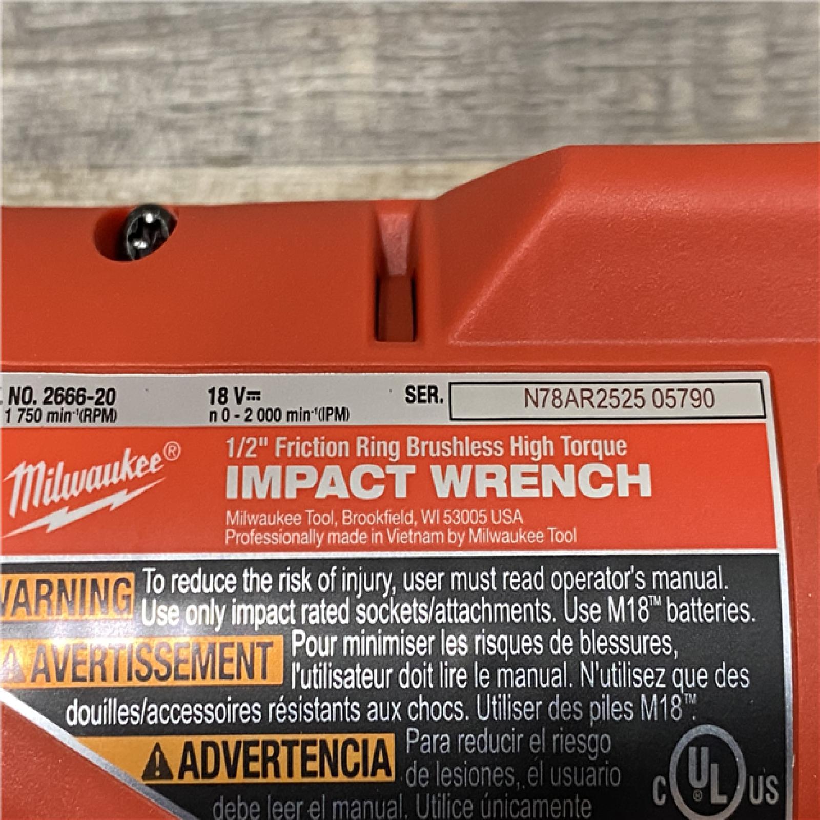 LIKE NEW - Milwaukee 12/18V Lithium-Ion Cordless 3/8 in. Ratchet and 1/2 in. High Torque Impact Wrench with Friction Ring Combo Kit