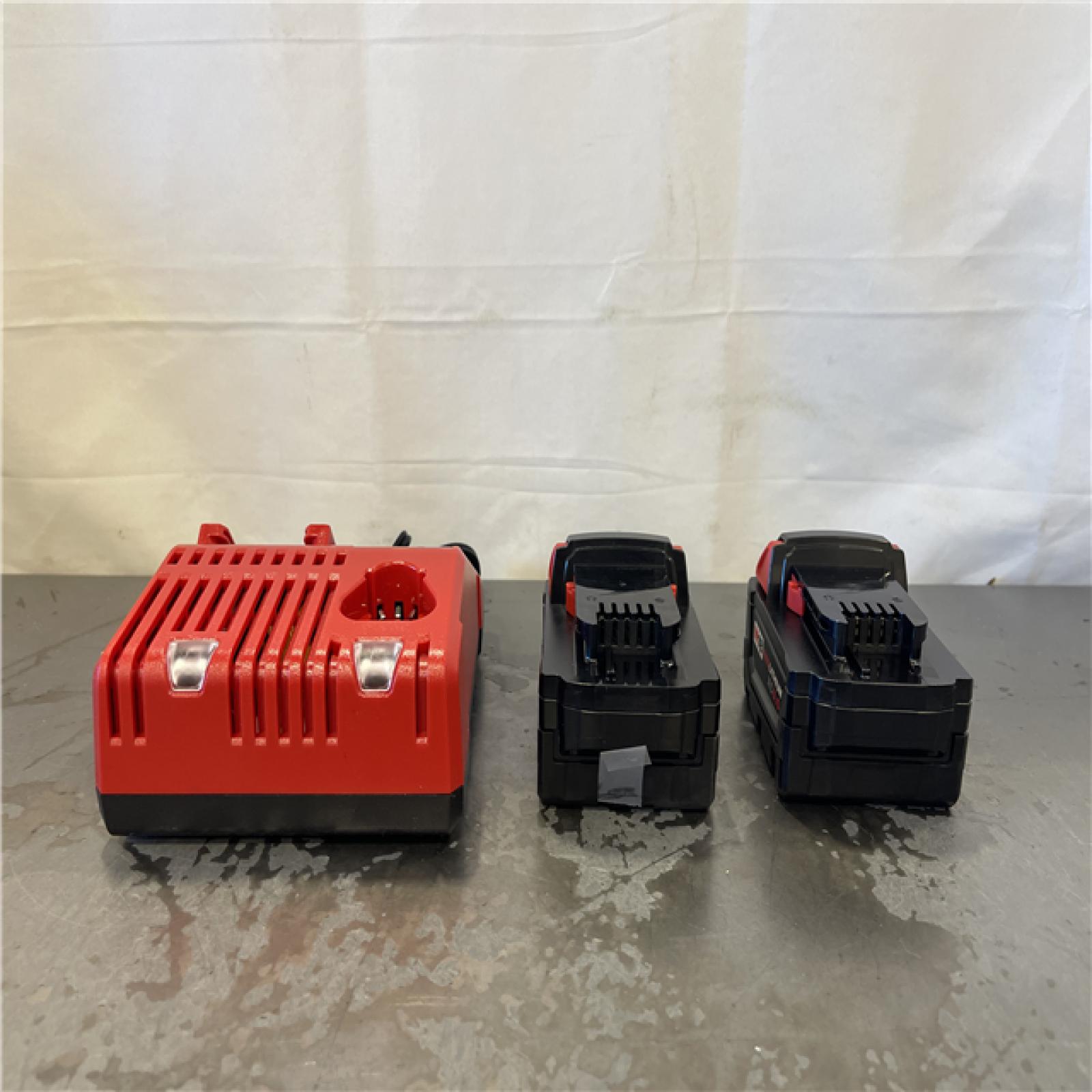 AS-IS- M18 18-Volt Lithium-Ion XC Starter Kit with Two 5.0Ah Batteries and Charger