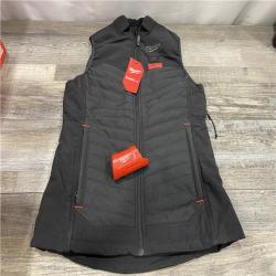 AS-IS Milwaukee Women's X-Small 12V Lithium-Ion Cordless AXIS Black Heated Vest (Vest Only)