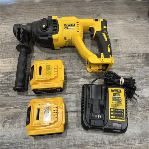 AS-IS DEWALT 20V MAX Cordless Brushless 1 in. SDS Plus D-Handle Concrete and Masonry Rotary Hammer Kit