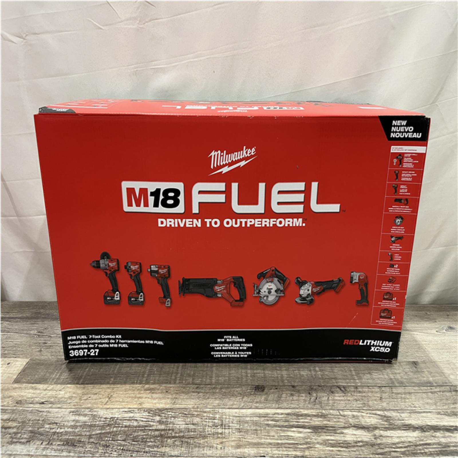 NEW - Milwaukee FUEL 18V Lithium-Ion Brushless Cordless 7-Tool Combo Kit