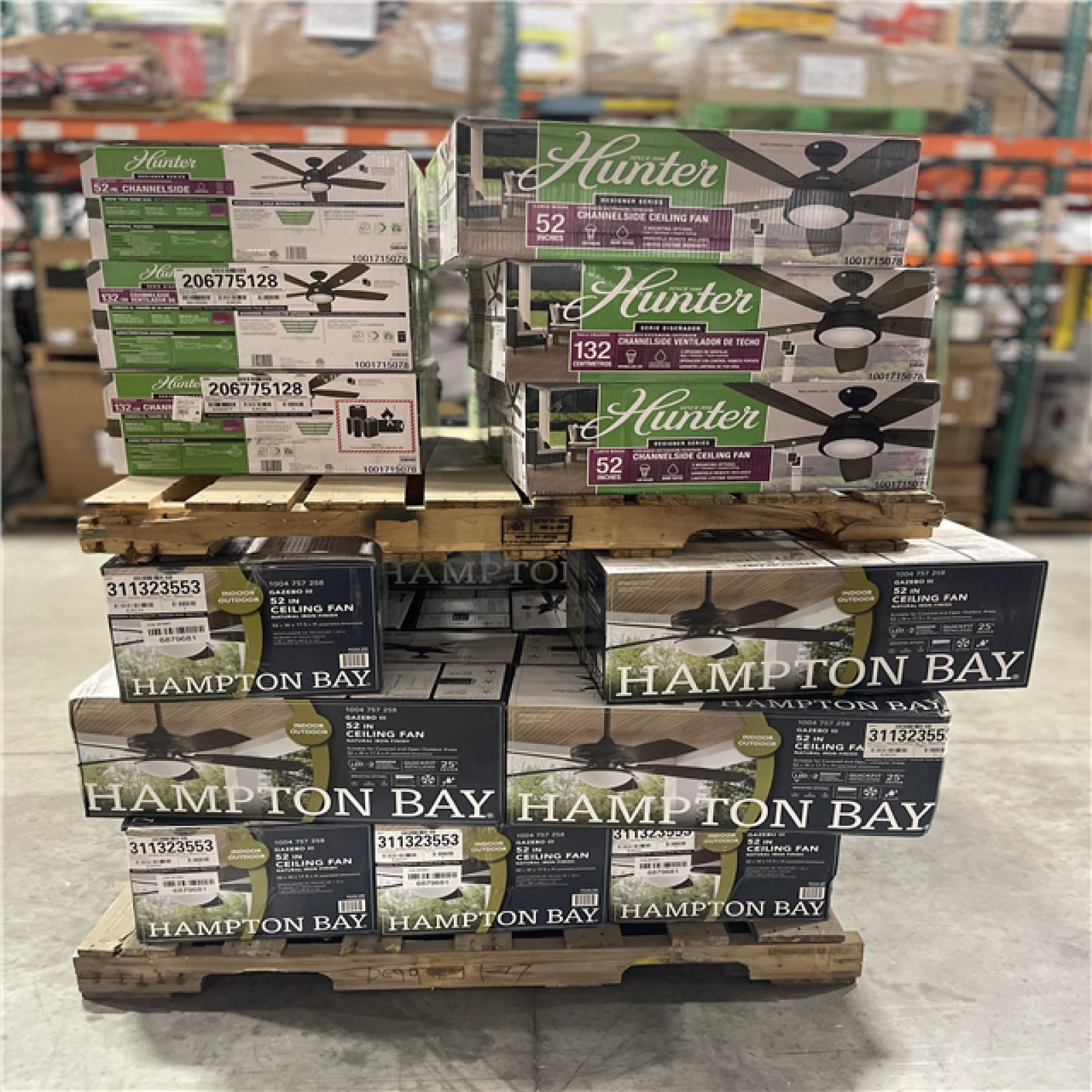 DALLAS LOCATION- MIXED INDOOR/OUTDOOR CEILING FAN PALLET (22 UNITS)