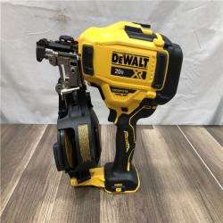 AS-IS DEWALT 20V MAX Lithium-Ion 15-Degree Electric Cordless Roofing Nailer Kit