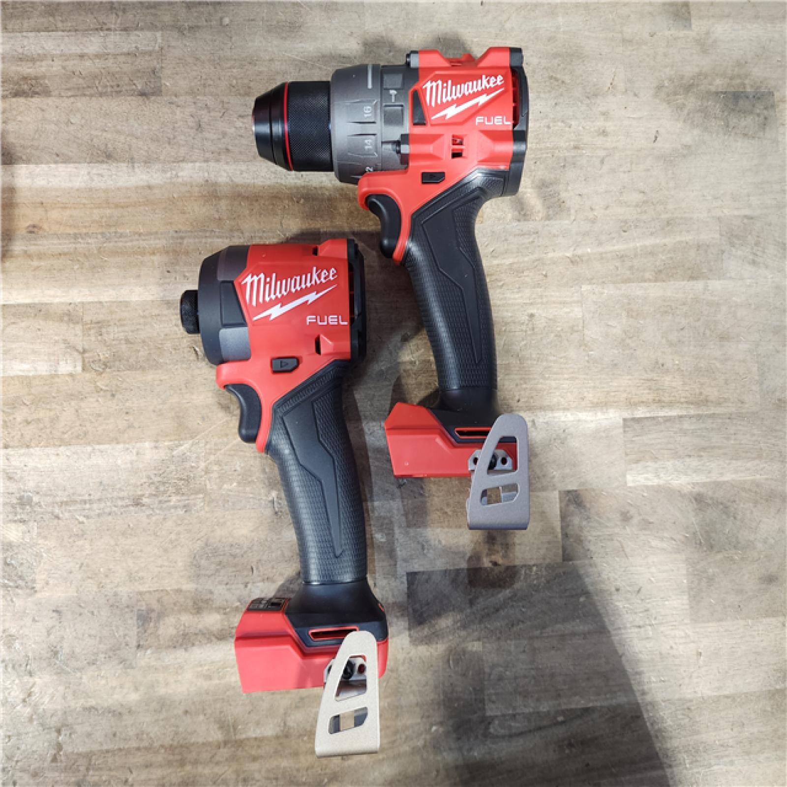 HOUSTON LOCATION - AS-IS (APPEARS LIKE NEW) Milwaukee FUEL 18V Lithium-Ion Brushless Cordless Hammer Drill and Impact Driver Combo Kit