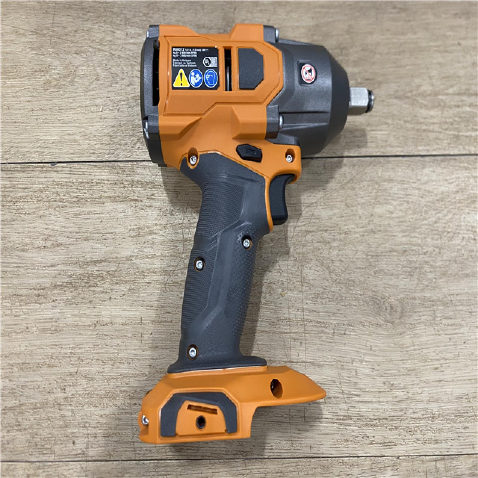 AS-IS RIDGID 18V Brushless Cordless 4-Mode 1/2 in. Mid-Torque Impact Wrench with Friction Ring (Tool Only)