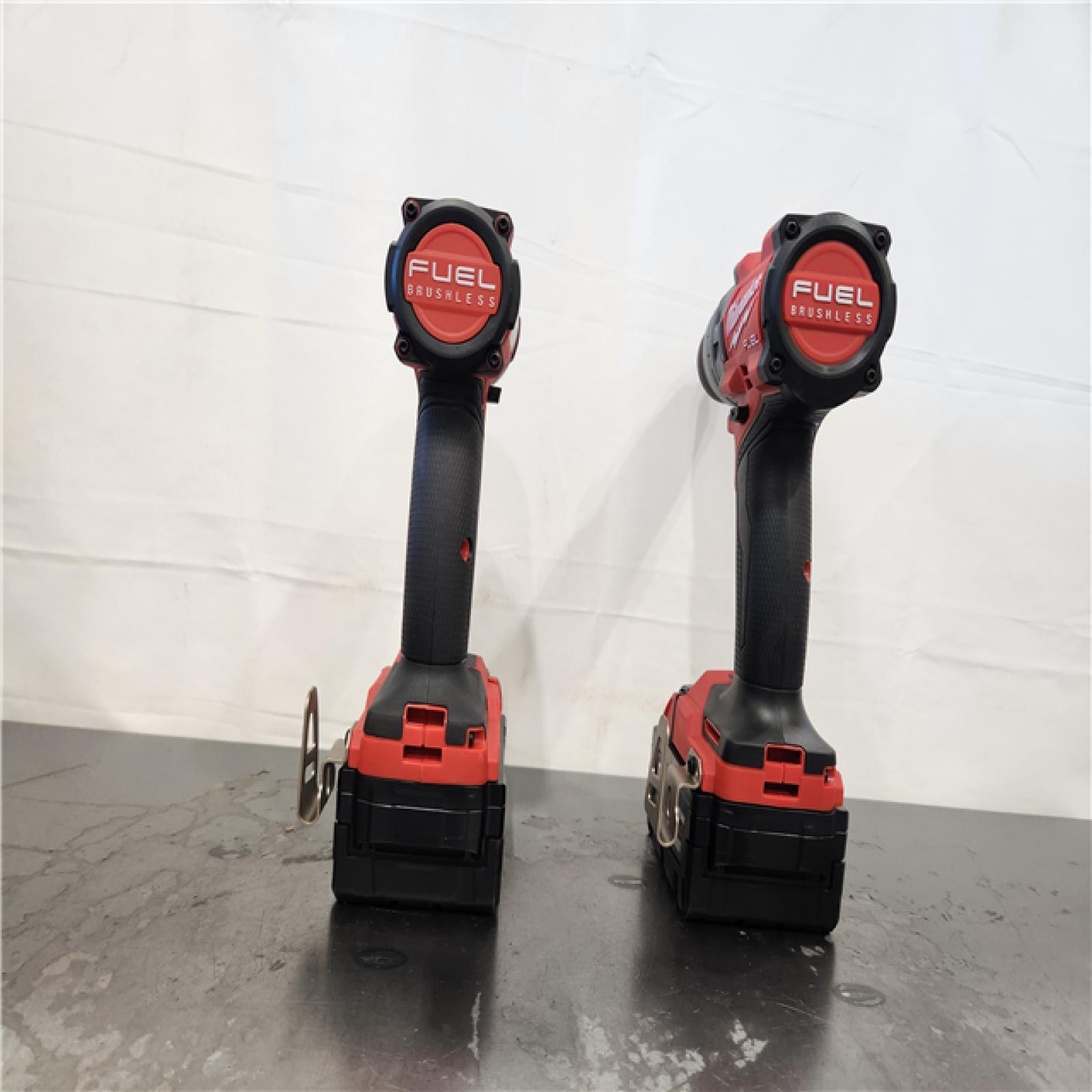 AS-IS- Milwaukee 18V Lithium-Ion Brushless Cordless Hammer Drill and Impact Driver Combo Kit