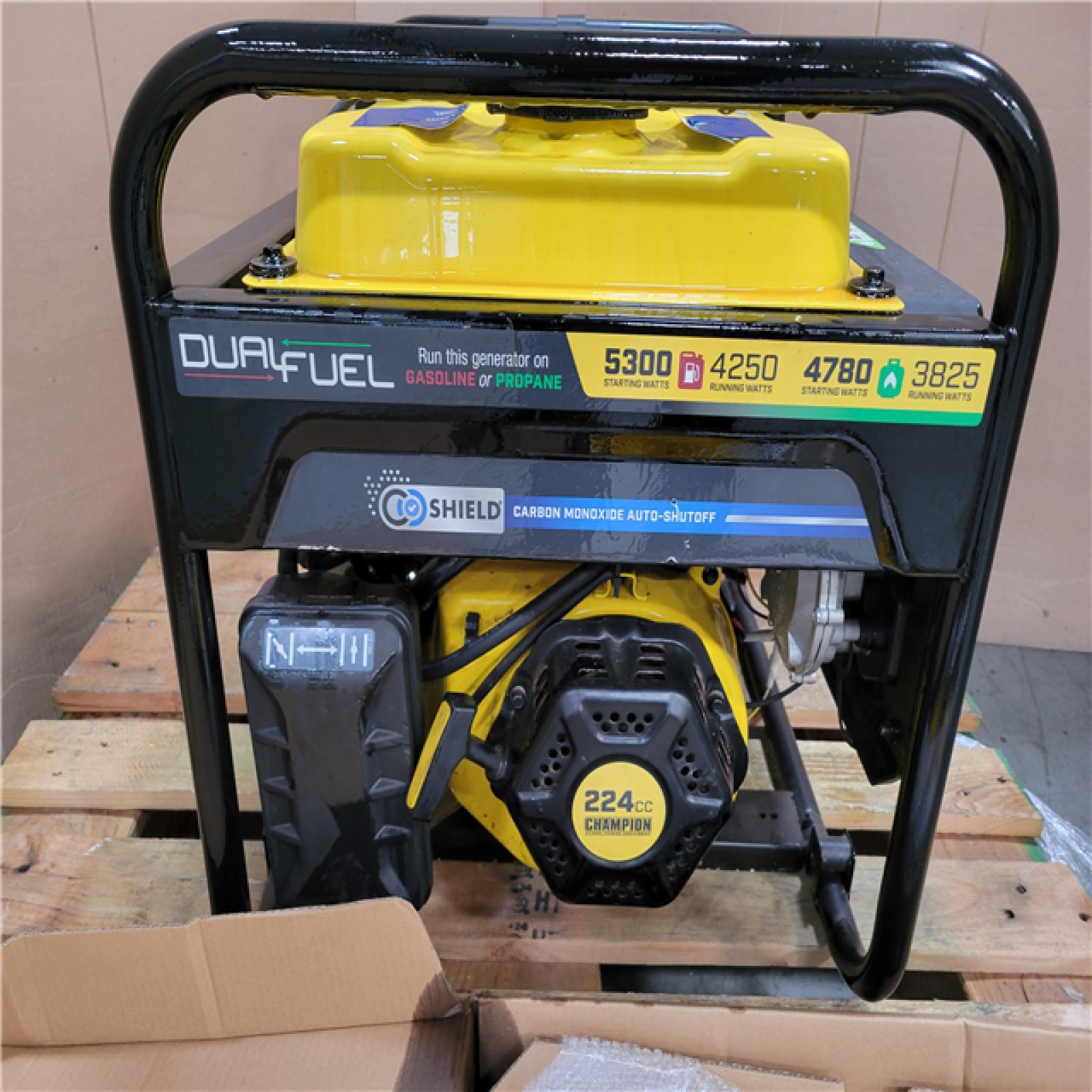 CALIFORNIA AS-IS CHAMPION 5300 PORTABLE GENERATOR