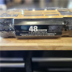 NEW! - DEWALT 1/4 in. Drive Metric and SAE Impact Socket Set (48-Piece)