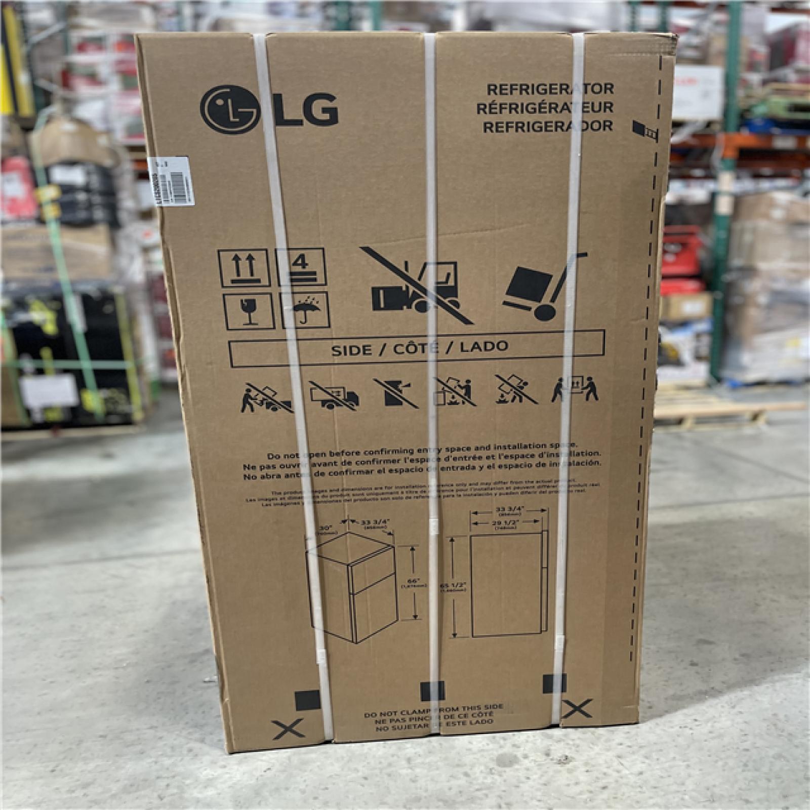 DALLAS LOCATION - LG 30 in. W 20 cu. ft. Top Freezer Refrigerator w/ Multi-Air Flow and Reversible Door in Stainless Steel ENERGY STAR