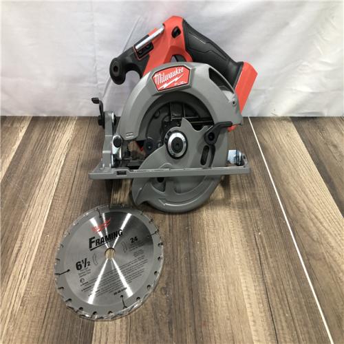 AS-IS Milwaukee  FUEL 18V Lithium-Ion Brushless Cordless 6-1/2 in. Circular Saw (Tool-Only)