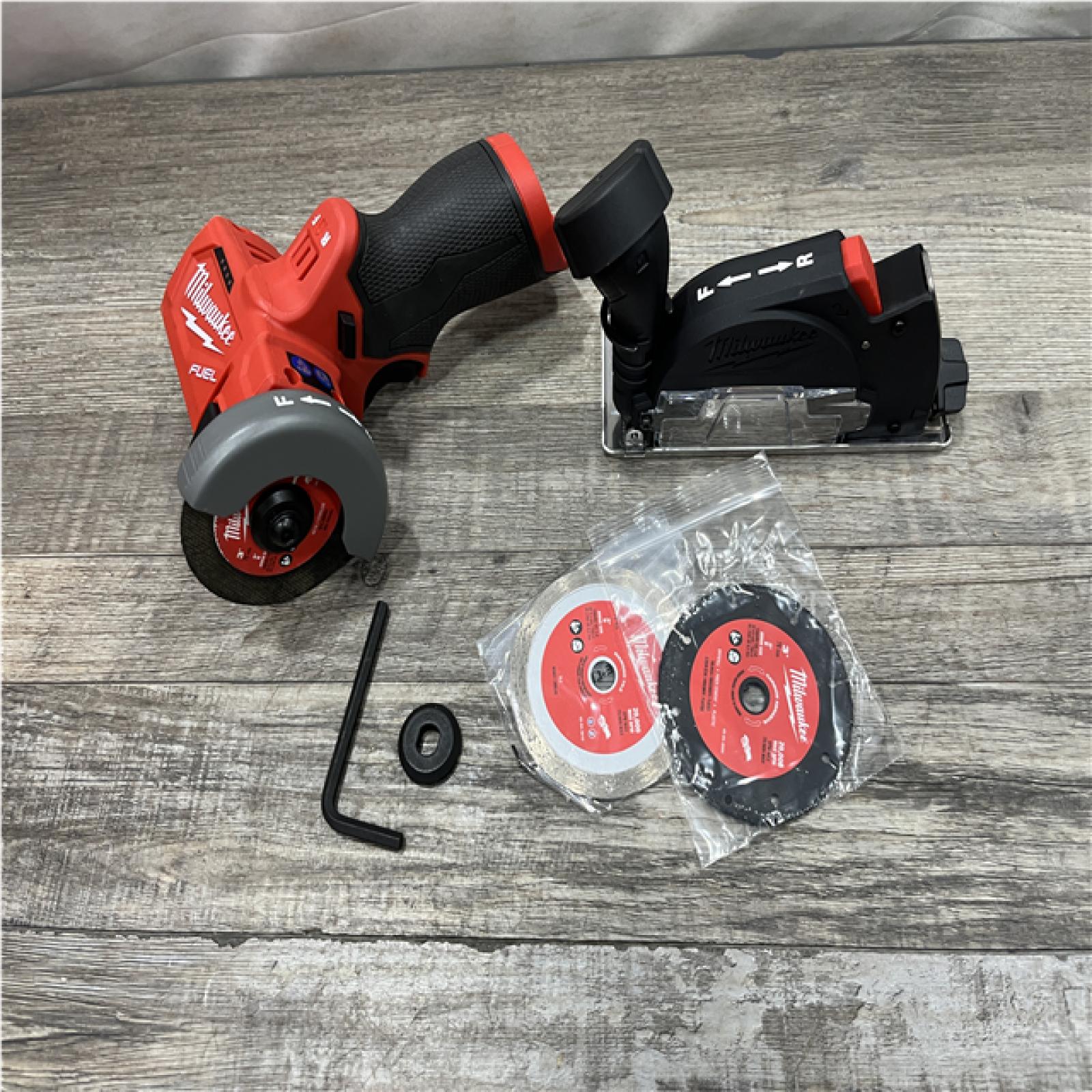 AS-IS Milwaukee FUEL 12V Lithium-Ion Brushless Cordless 3 in. Cut Off Saw (Tool-Only)