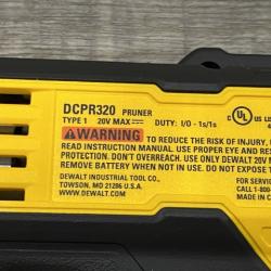 AS-IS DEWALT 20V MAX Cordless Battery Powered Pruner Kit