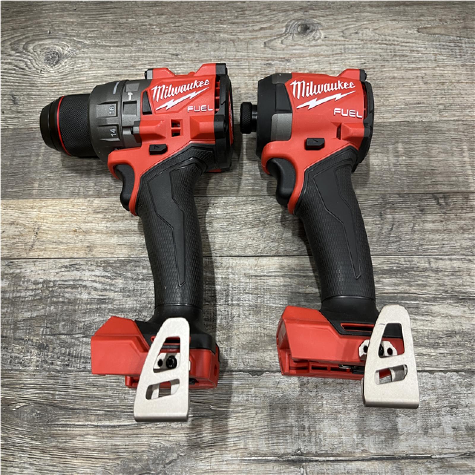 AS-IS Milwaukee FUEL 18V Lithium-Ion Brushless Cordless Hammer Drill and Impact Driver Combo Kit