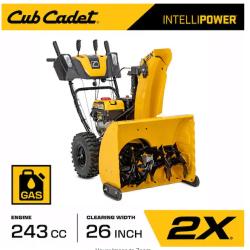 DALLAS LOCATION - Cub Cadet 2X 26 in. 243cc IntelliPower Two-Stage Electric Start Gas Snow Blower with Power Steering and Steel Chute