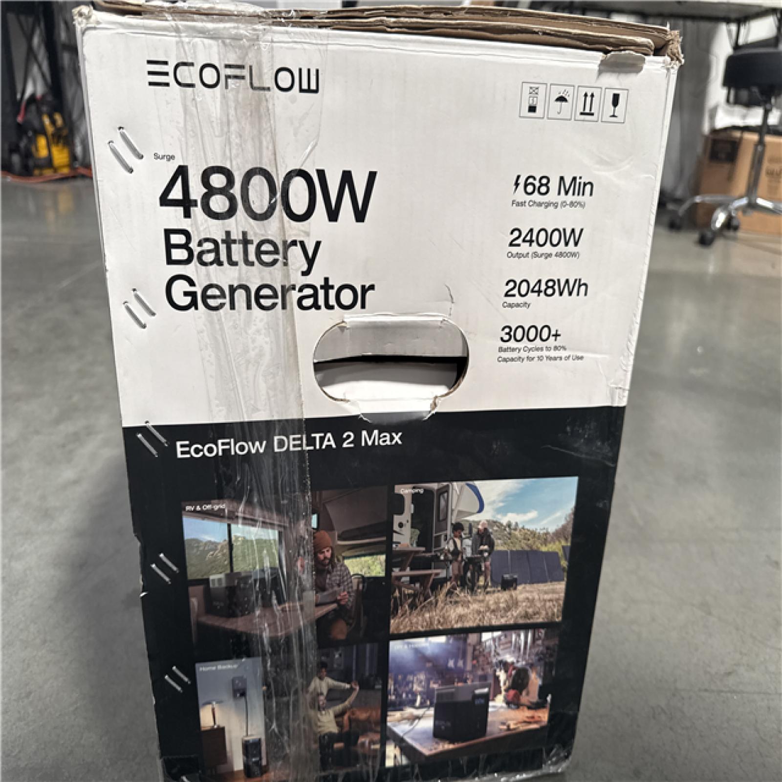 CALIFORNIA AS-IS ECOFLOW 4800W BATTERY GENERATOR