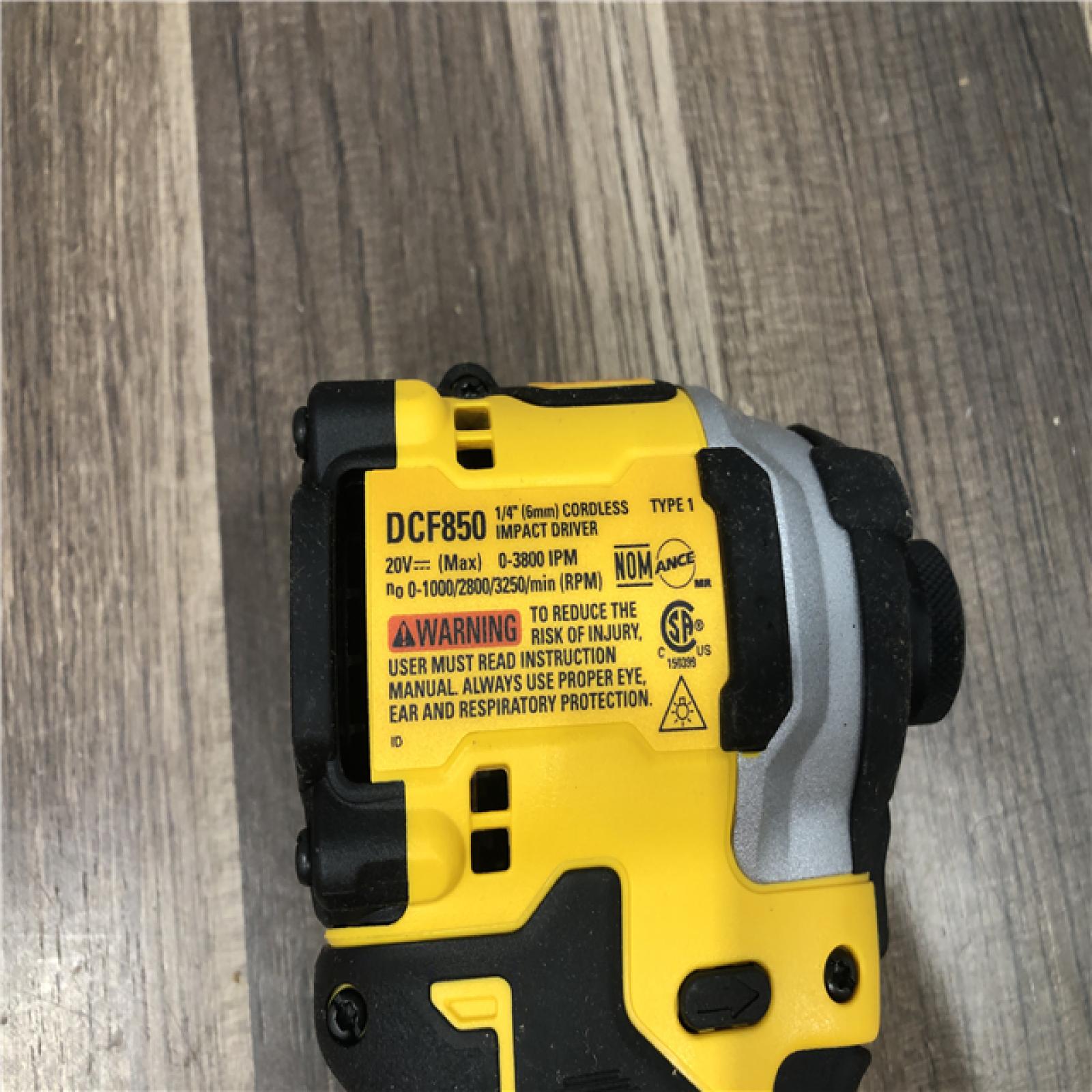 AS-IS DEWALT ATOMIC 20V MAX Cordless Brushless Compact 1/4 in. Impact Driver (Tool Only)