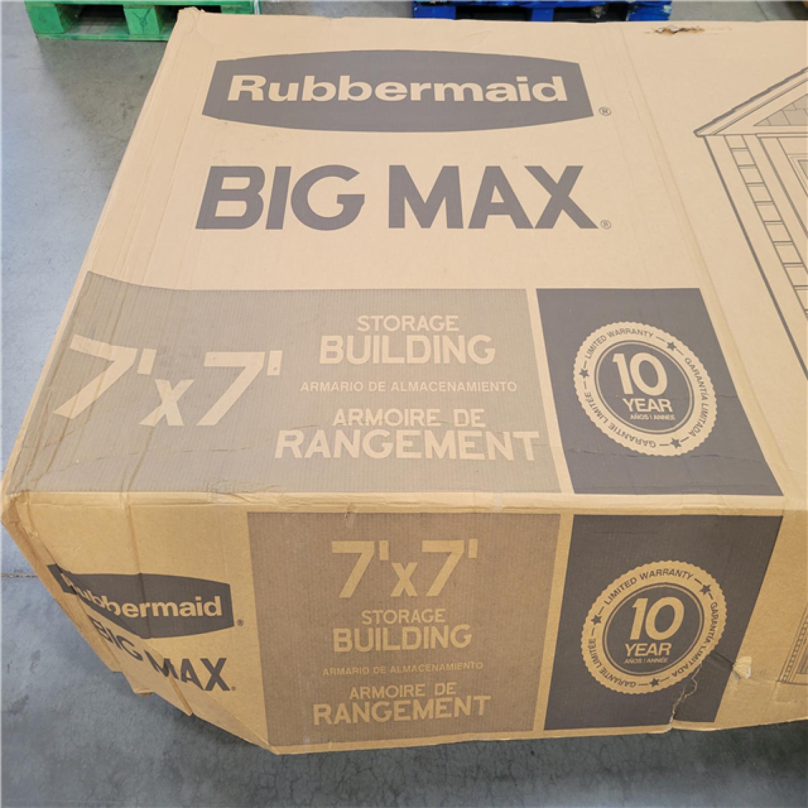 CALIFORNIA AS-IS RUBBERMAID BIG MAX SHED