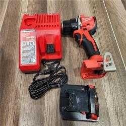 AS-IS Milwaukee M18 Compact Next Gen 1/2 in. Brushless Cordless Drill/Driver Kit (Battery & Charger)