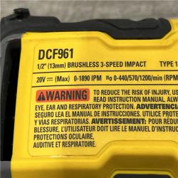 AS-IS DEWALT 20V 1/2 in. High Torque Impact Wrench (Tool Only)