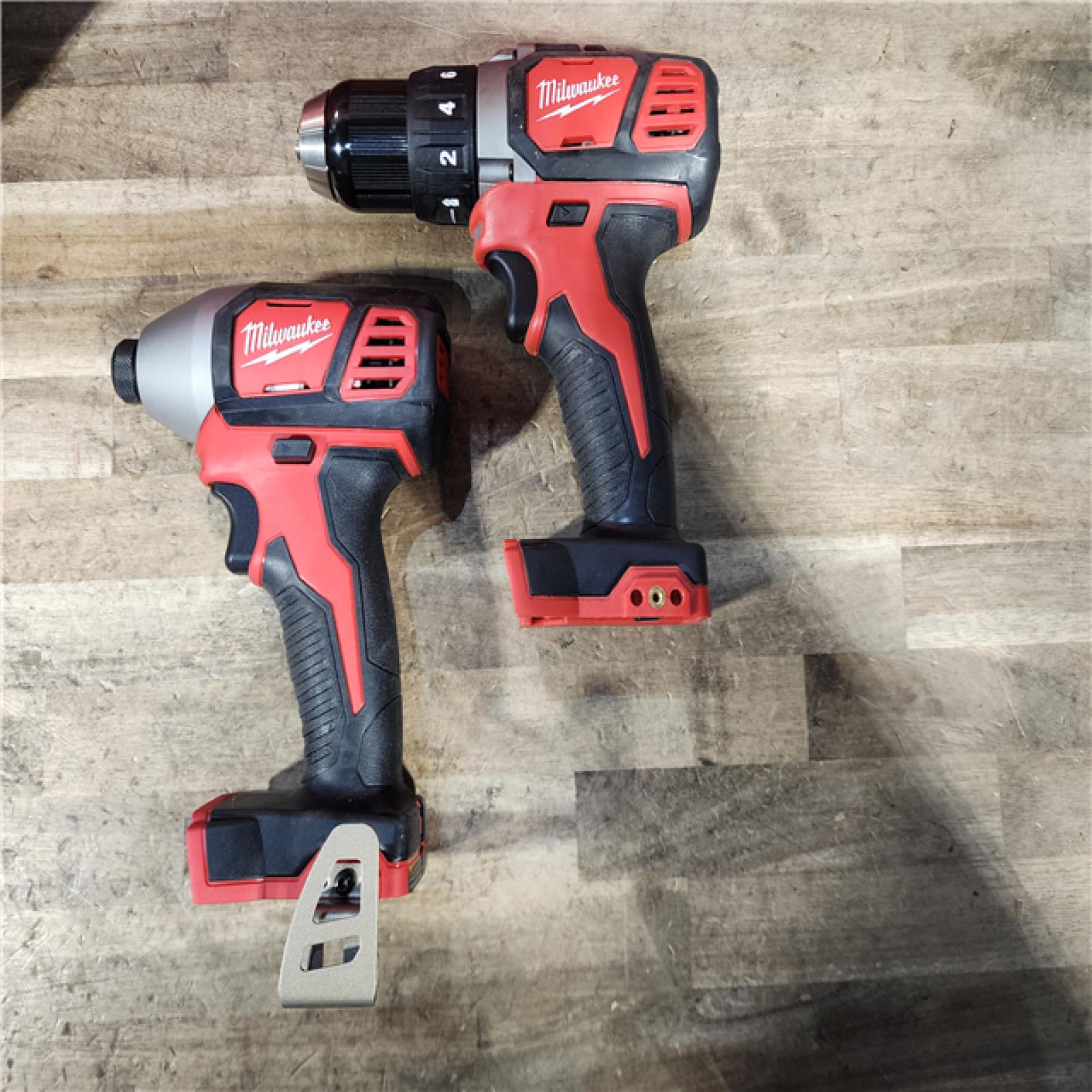 HOUSTON LOCATION - AS-IS Milwaukee M18 Brushed Cordless (2-Tool) Drill/Driver and Impact Driver Kit