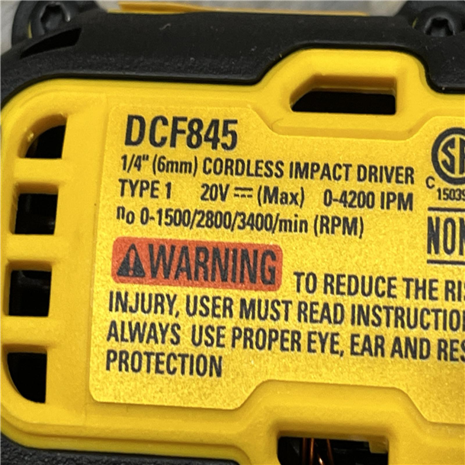 AS-IS DEWALT 20-Volt Maximum XR Lithium-Ion Cordless Brushless 1/4 in. 3-Speed Impact Driver Kit