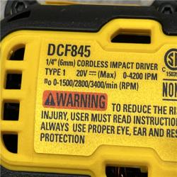 AS-IS DEWALT 20-Volt Maximum XR Lithium-Ion Cordless Brushless 1/4 in. 3-Speed Impact Driver Kit