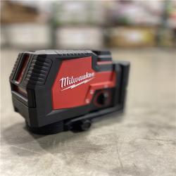 DALLAS LOCATION- AS-IS Milwaukee-3522-21 Green Beam Laser Cross Line Plumb Point USB Rechargeable