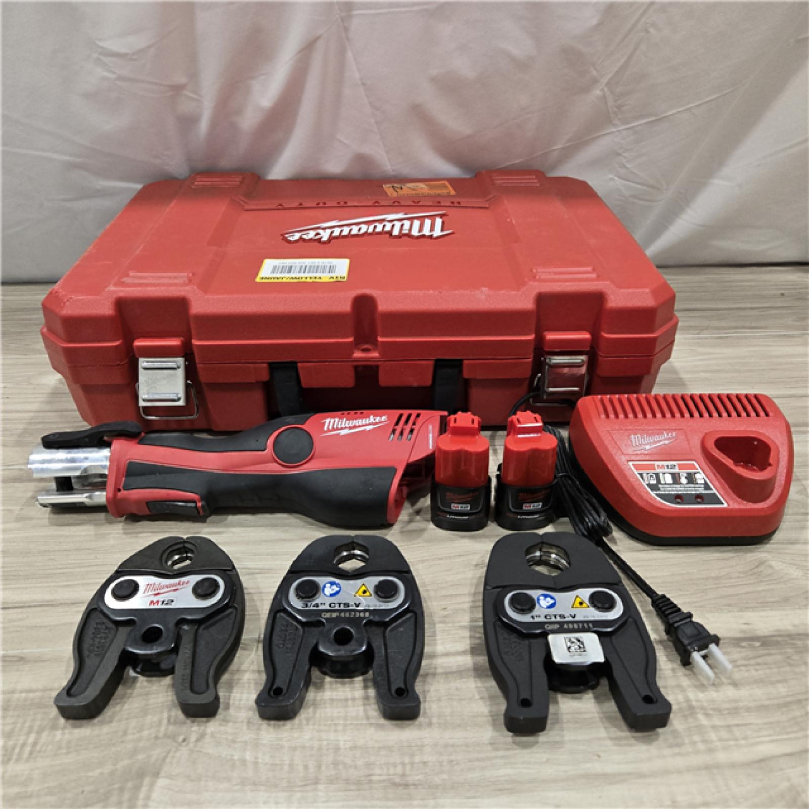 AS-IS MILWAUKEE 12V Force Logic Cordless Press Tool Kit