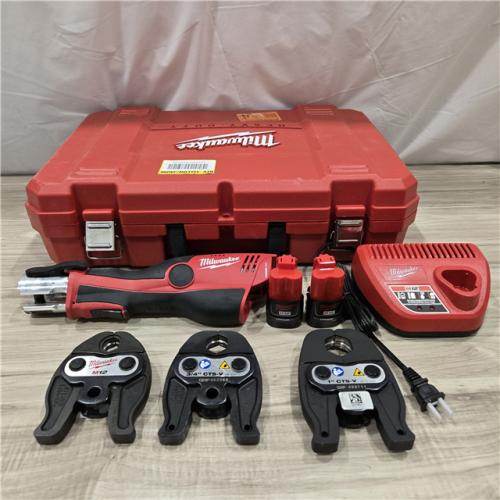 AS-IS MILWAUKEE 12V Force Logic Cordless Press Tool Kit