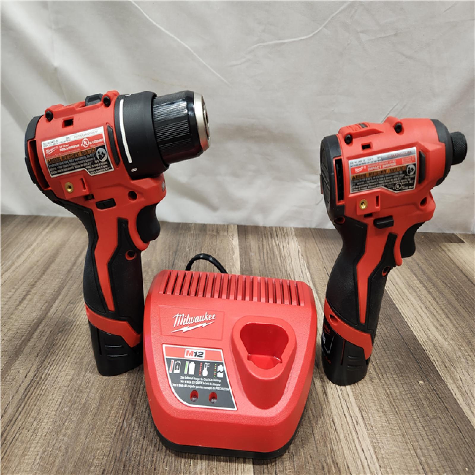 AS-IS- Milwaukee M12 Cordless Brushless 2 Tool Combo Kit