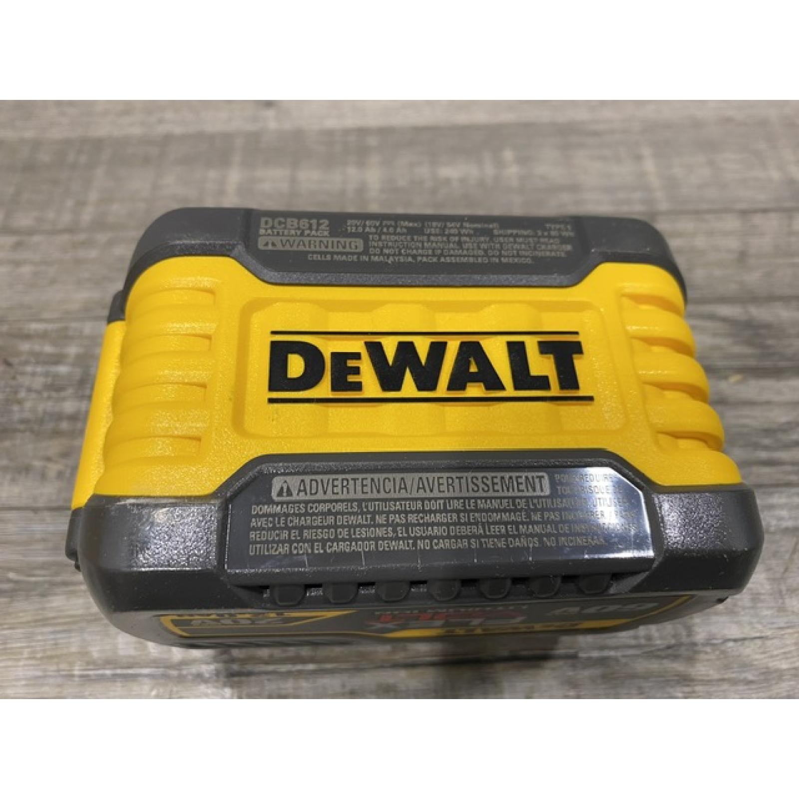 AS-IS DEWALT FLEXVOLT 20V/60V MAX Lithium-Ion 12.0Ah Battery
