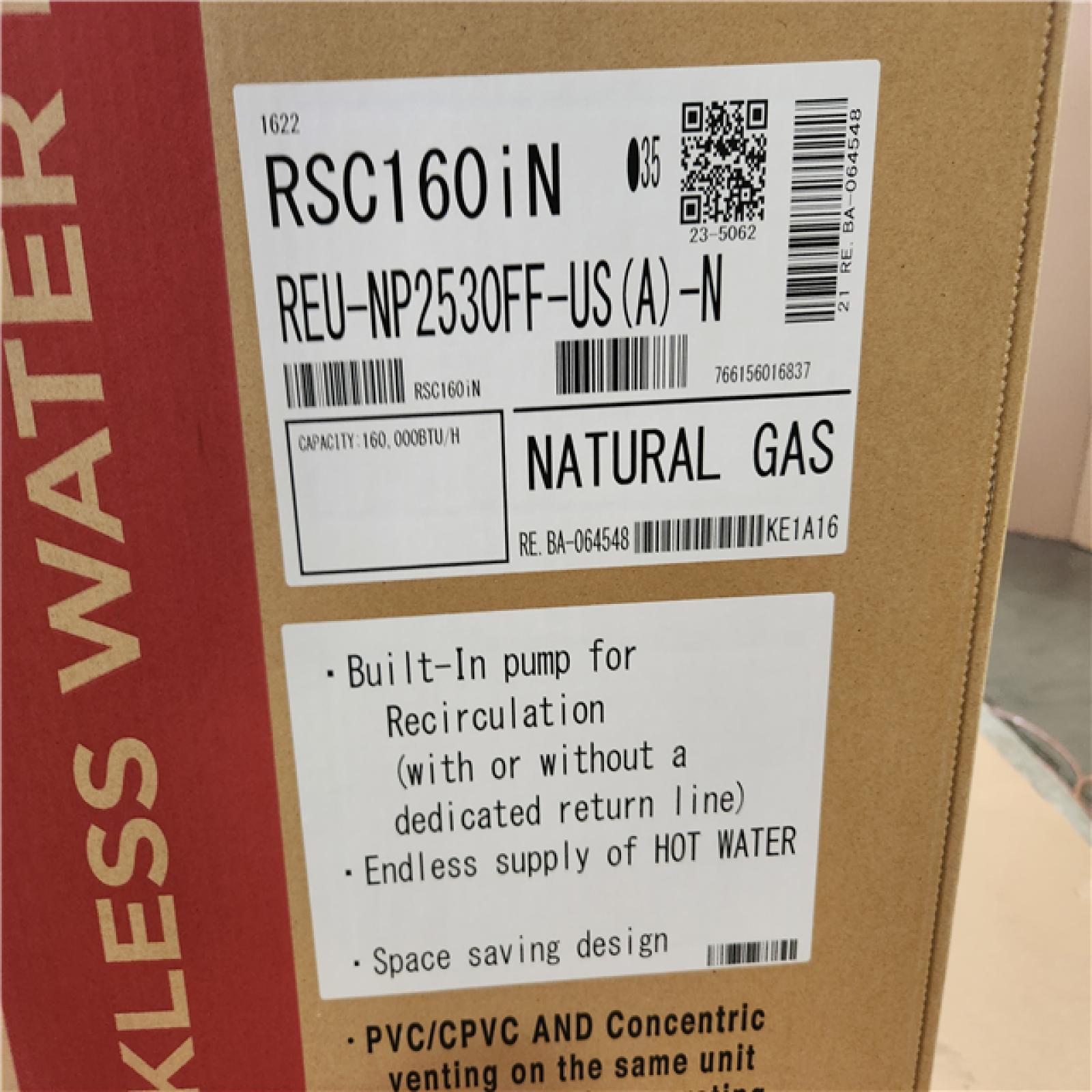 Phoenix NEW Rinnai RSC160iN Super High Efficiency Plus 9 GPM 160,000 BTU Natural Gas Interior Tankless Water Heater