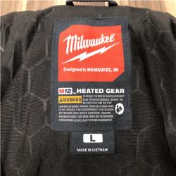 AS-IS Milwaukee Men's Large 12V Lithium-Ion Cordless TOUGHSHELL Black Heated Jacket (Jacket and Charger/Power Source Only)