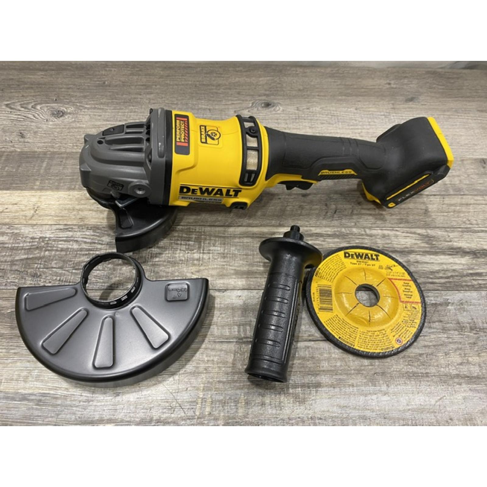 AS-IS DEWALT 60V MAX Cordless Brushless 4.5 in. to 6 in. Small Angle Grinder with Kickback Brake (Tool Only)