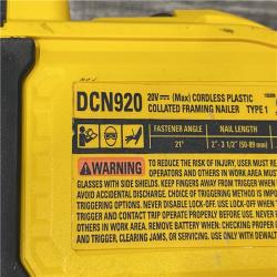 AS-IS DEWALT 20-Volt 21° Cordless Framing Nailer (Tool-Only)