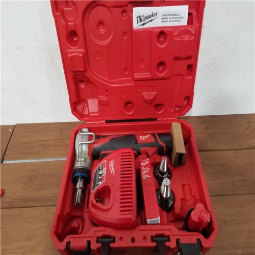 California AS-IS Milwaukee M12 Pex Expander Kit  includes (2) Batteries  Charger & Hard Case