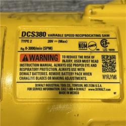 AS-IS DEWALT 20V MAX Cordless Reciprocating Saw (Tool Only)
