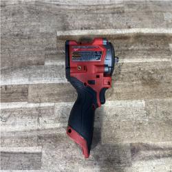 Houston Location AS-IS Milwaukee FUEL 12V Lithium-Ion Brushless Cordless Stubby 3/8 in. Impact Wrench (Tool-Only)