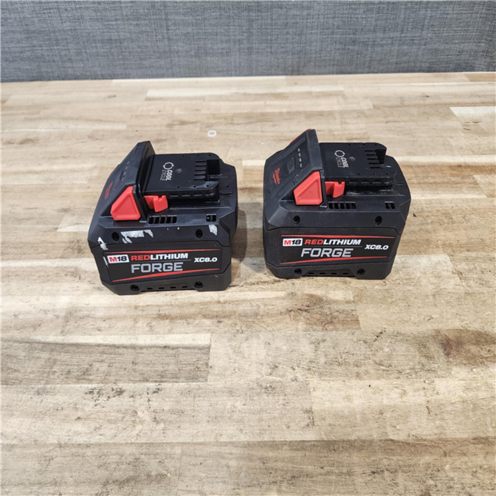 HOUSTON LOCATION - AS - IS MILWAUKEE BATTERY PACK QTY - 2