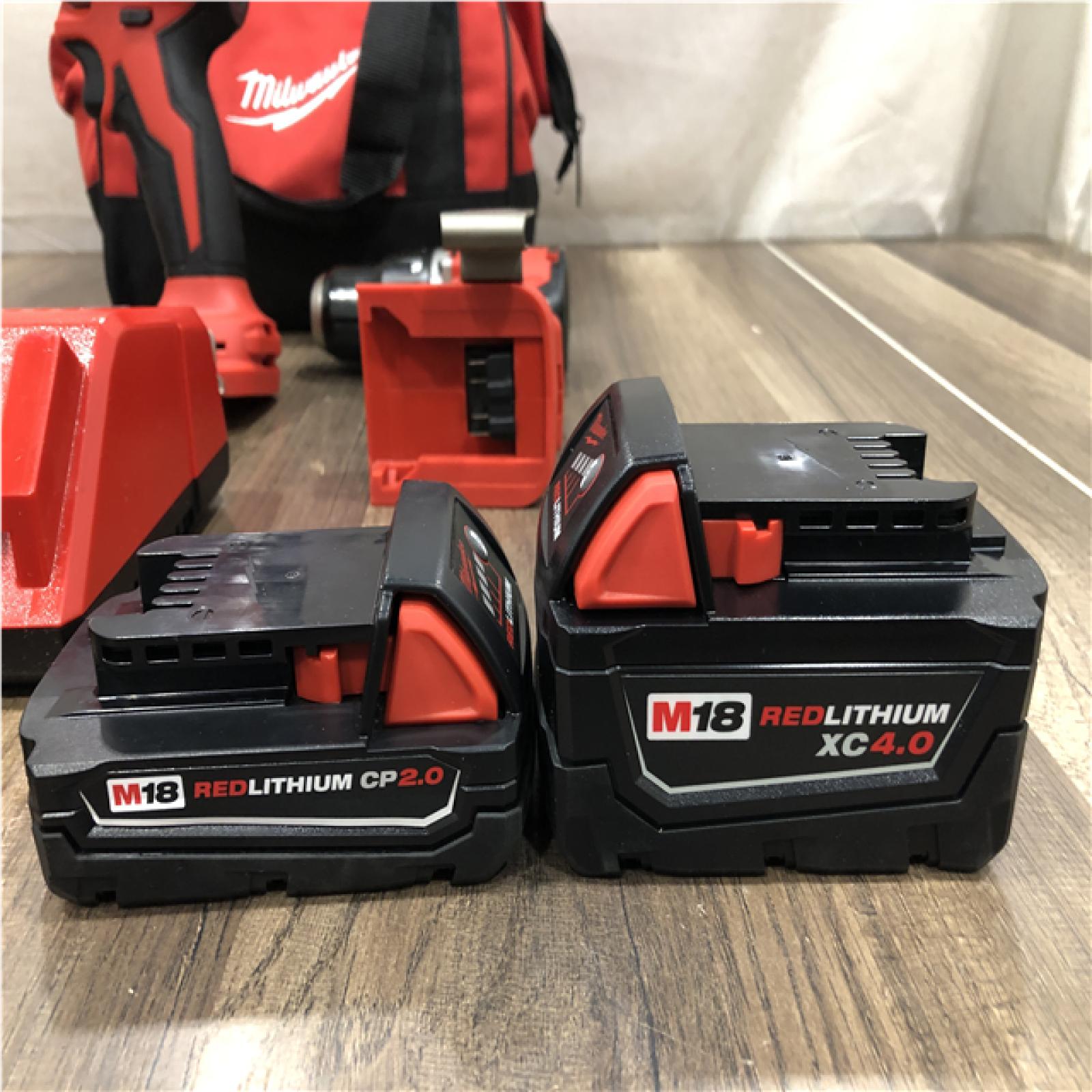 AS-IS Milwaukee 18-Volt Lithium-Ion Brushless Cordless Compact Hammer Drill/Impact Combo Kit
